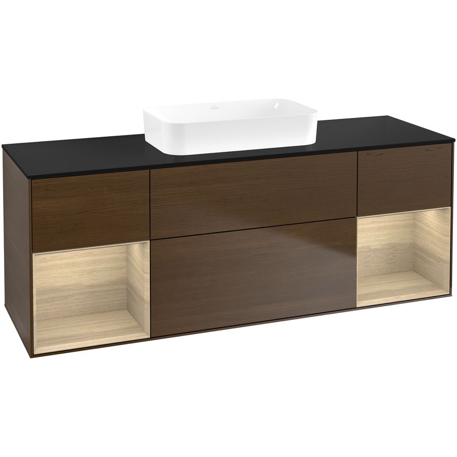 Wastafelonderkast Finion 1600x603x501mm W.Veneer F742PCGN