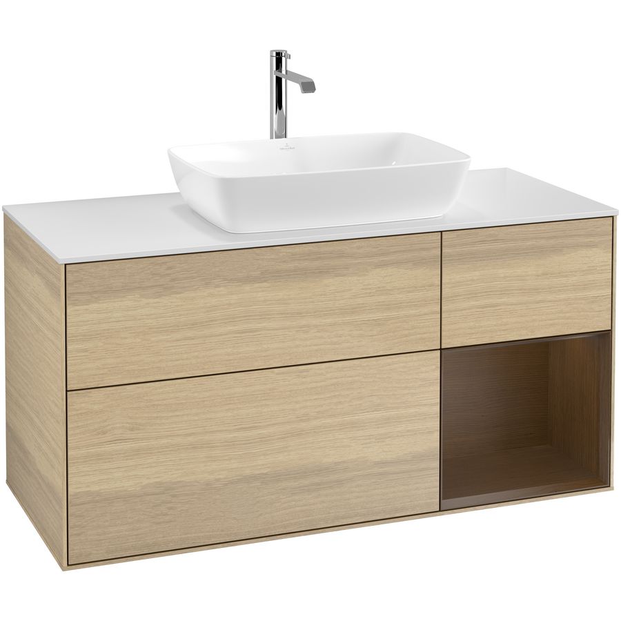 Wastafelonderkast Finion 1200x603x501mm Oak Veneer G831GNPC