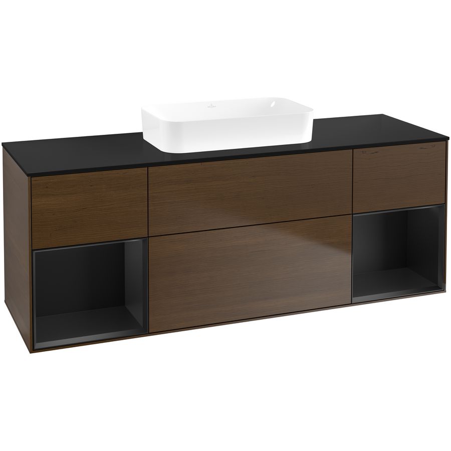 Wastafelonderkast Finion 1600x603x501mm W.Veneer F742PDGN