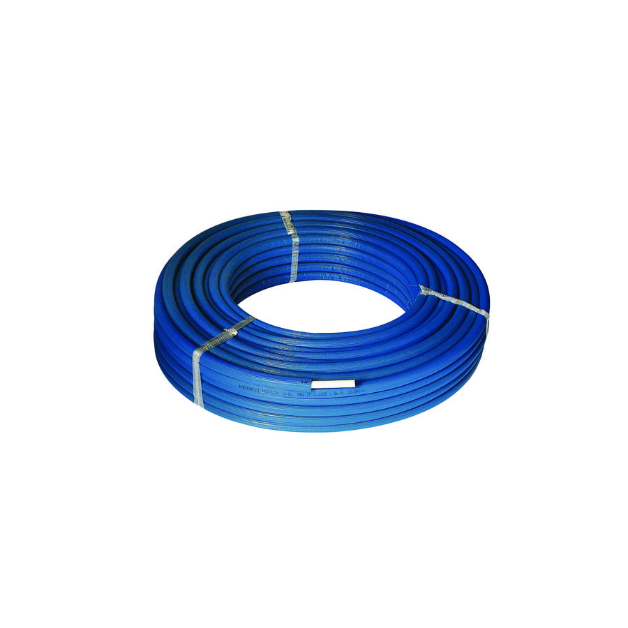 Rol a 50mtr. meerlagenbuis STANDARD alupex 20x2mm ISO4 6mm isolatie blauw