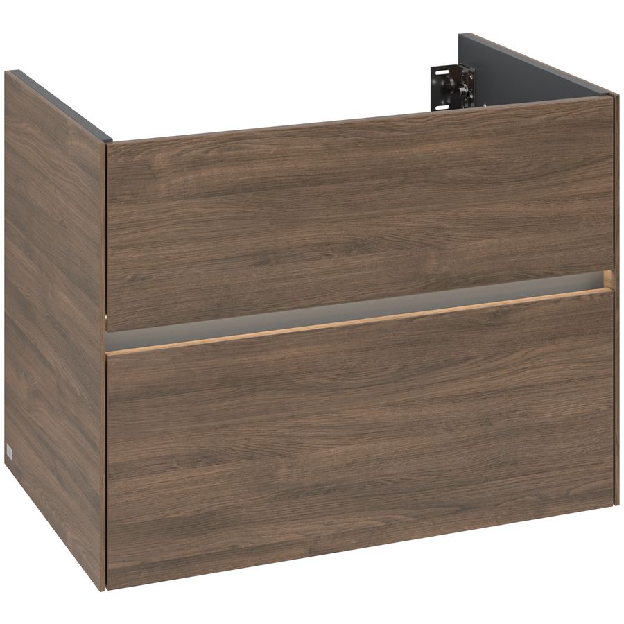 Wastafelonderkast Collaro 2x la (verlicht) 796x603x498mm Arizona Oak