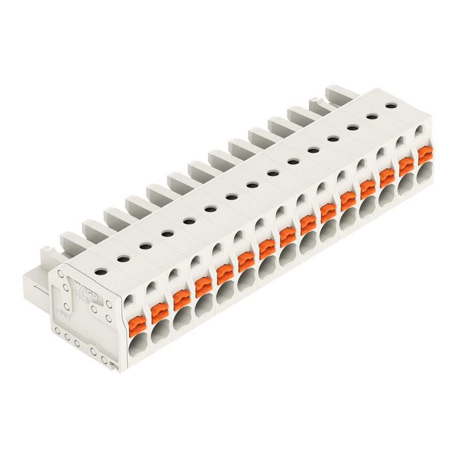 1-draads FE steker druk li.grijs 2721-115/026-000 VVE=25