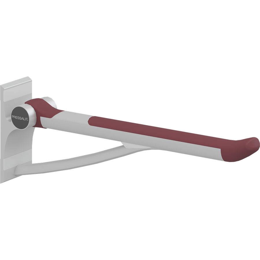 Toiletsteun wandmontage vaste hoogte 700mm PLUS rood