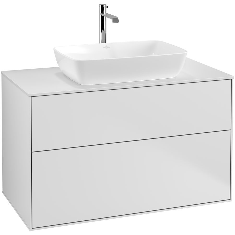 Wastafelonderkast Finion 1000x603x501mm White Matt Lacquer F76100MT