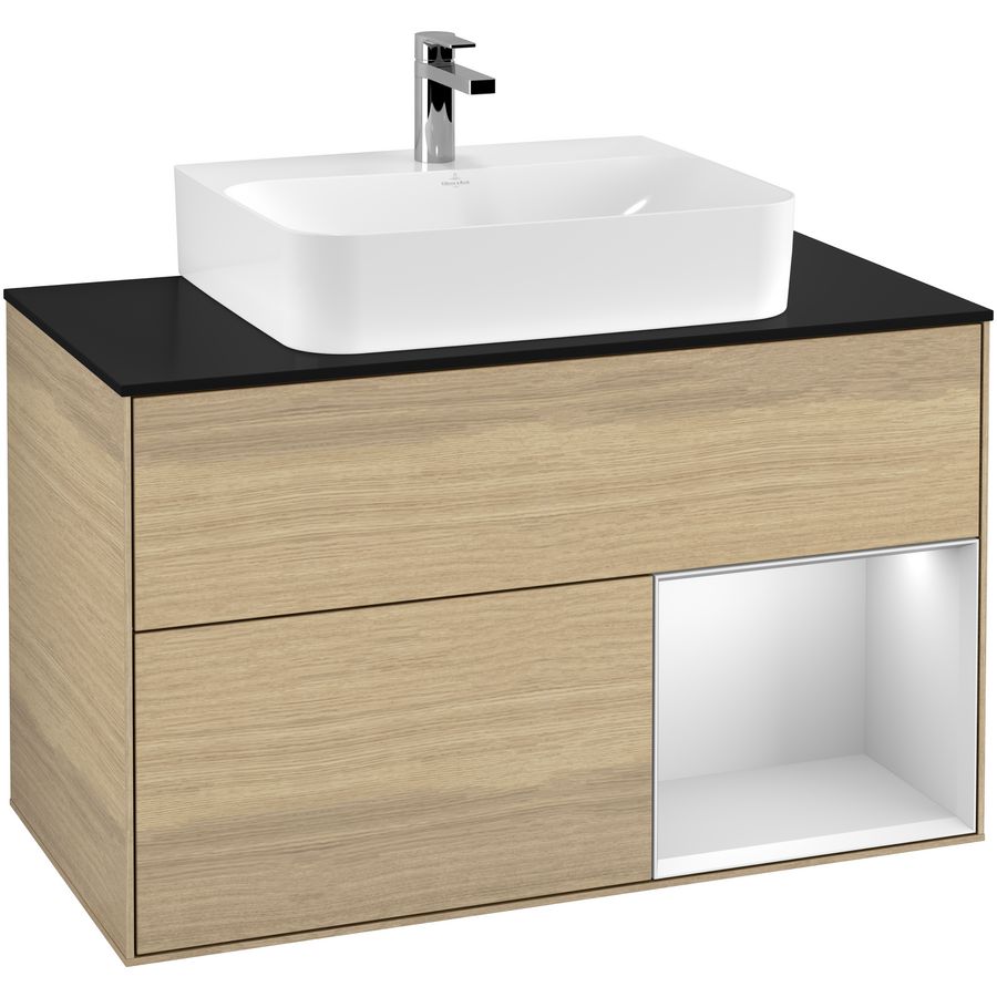 Wastafelonderkast Finion 1000x603x501mm Oak Veneer F122MTPC