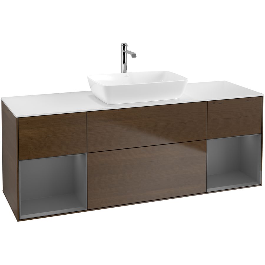 Wastafelonderkast Finion 1600x603x501mm W.Veneer F861GKGN
