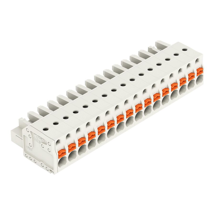 1-draads FE steker druk li.grijs 2721-116/026-000 VVE=25