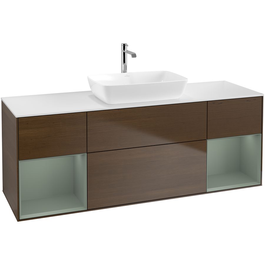 Wastafelonderkast Finion 1600x603x501mm W.Veneer F861GMGN
