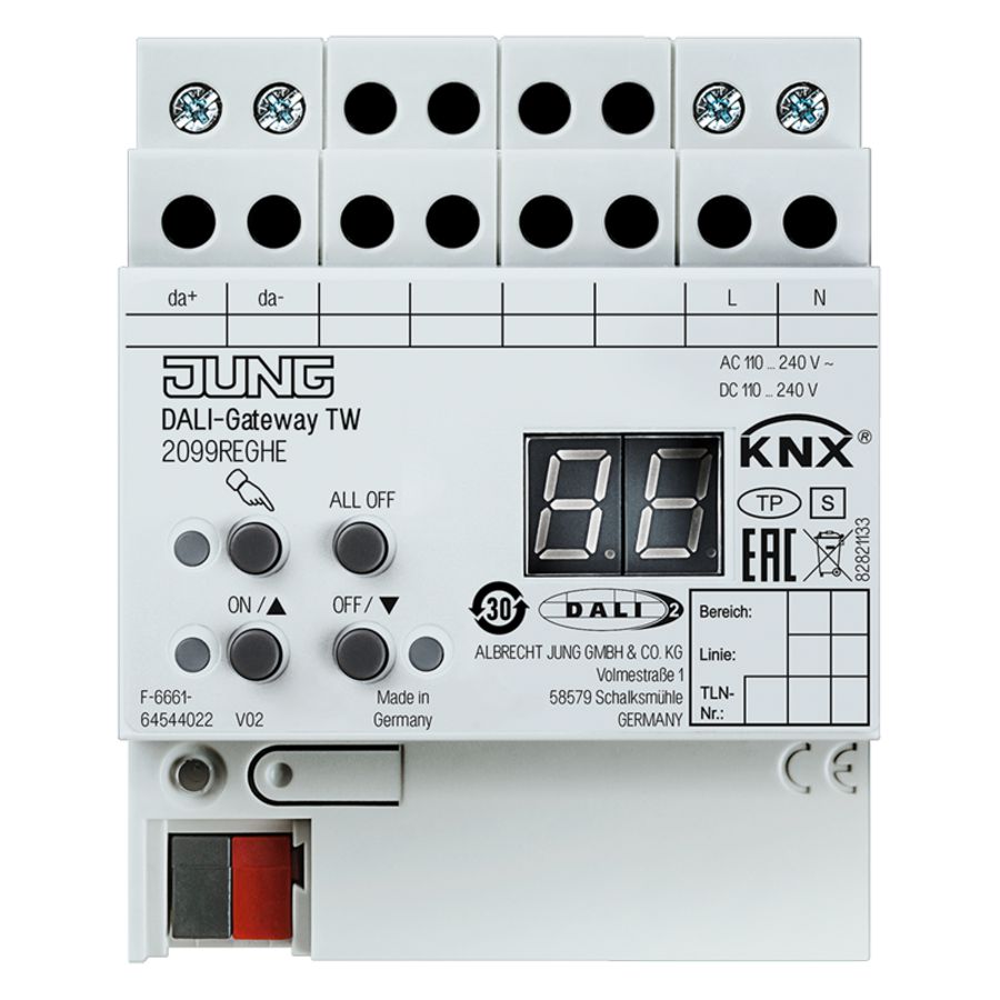 DALI-gateway tunable white KNX