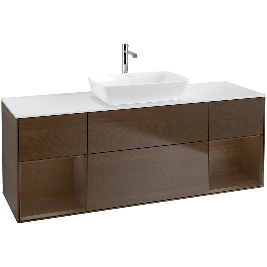 Wastafelonderkast Finion 1600x603x501mm W.Veneer F861GNGN