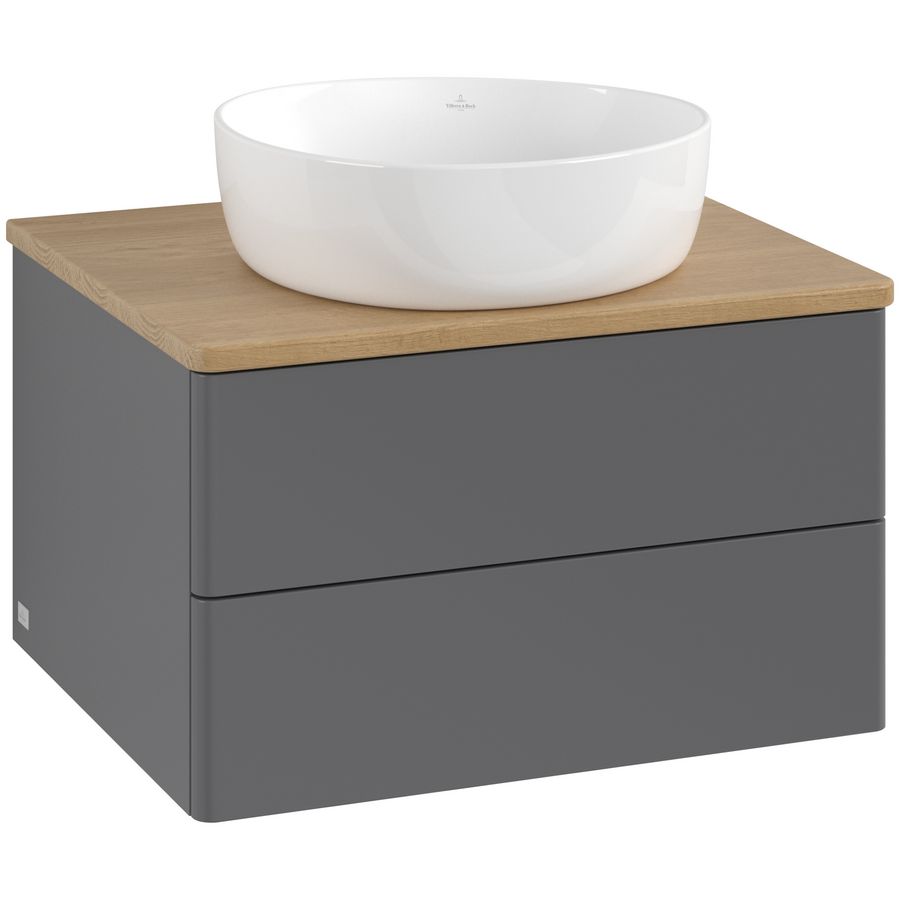 Wastafelonderkast Antao 600x360x500mm Antr. Matt Lacquer L18011GK