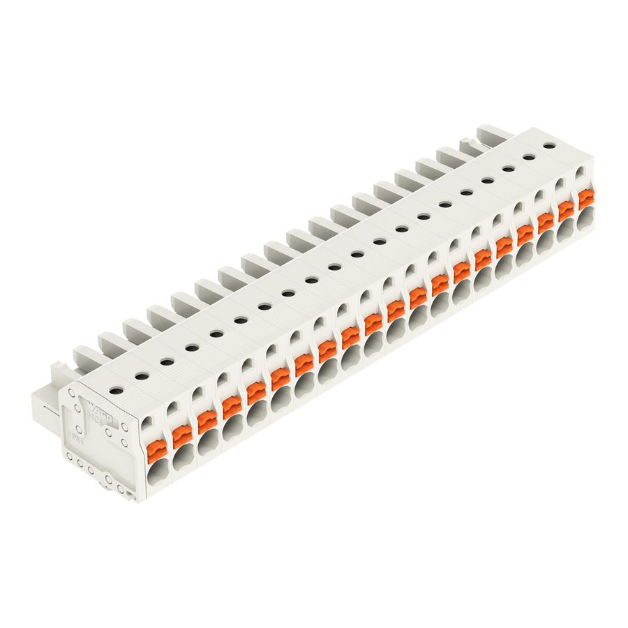 1-draads FE steker druk li.grijs 2721-120/008-000 VVE=25