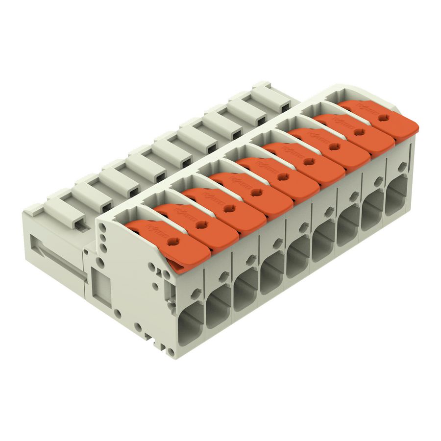 1-draads male steker Hendel Push-in CAGE CLAMP zwart VVE=12