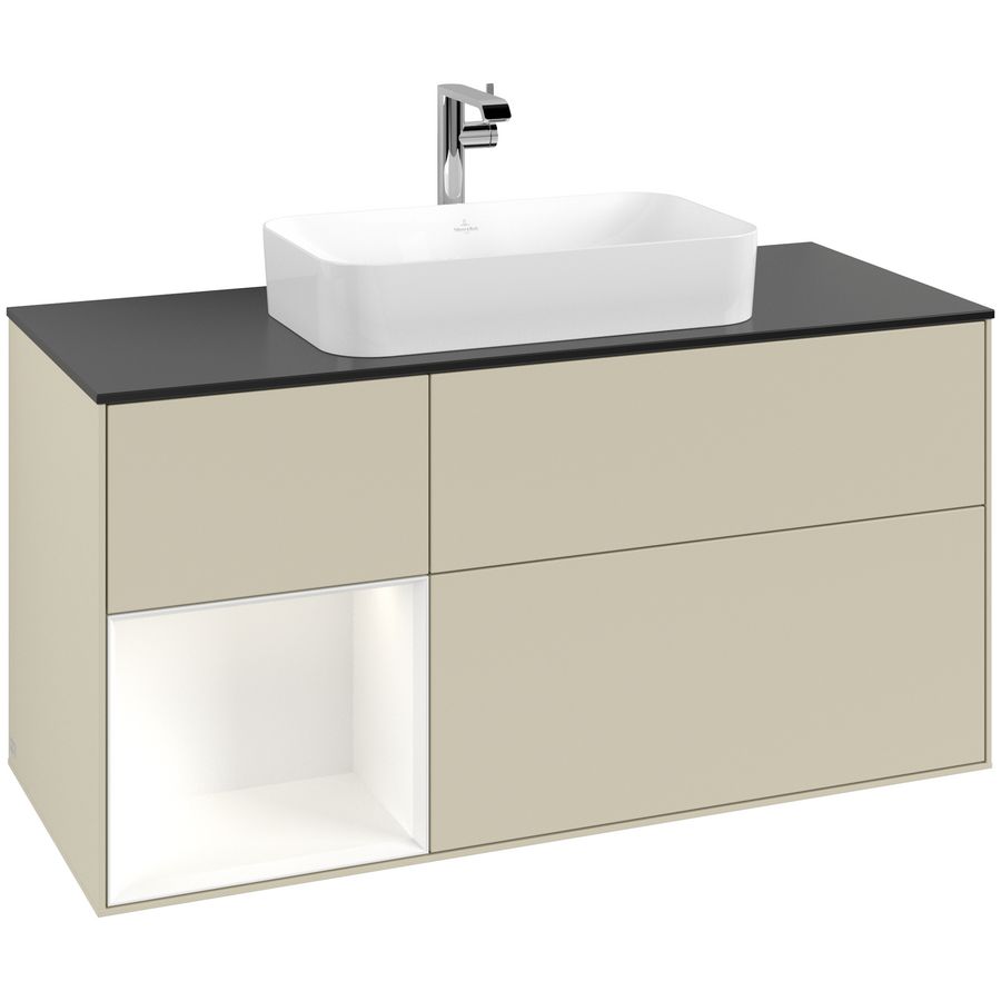 Wastafelonderkast Finion 1200x603x501mm S.Grey Matt Lacquer F292MTHJ