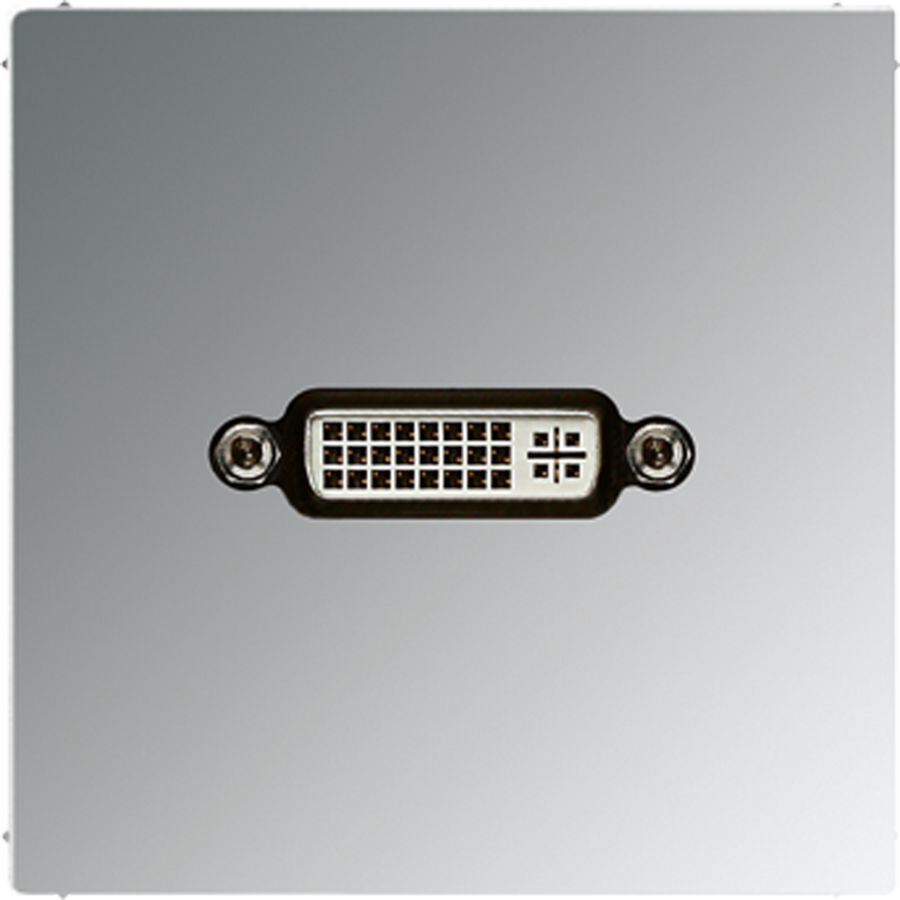 Afdekking glans chroom voor 1xDVI LS990 VVE=10