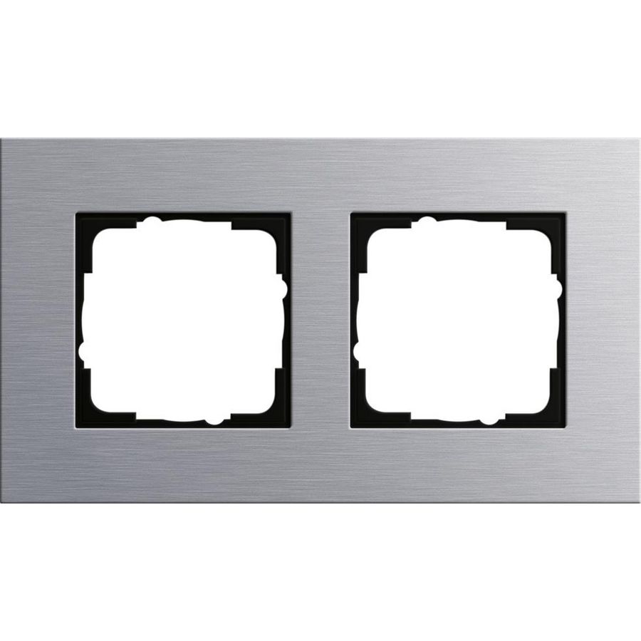 Afdekraam 2-v Gira Esprit aluminium