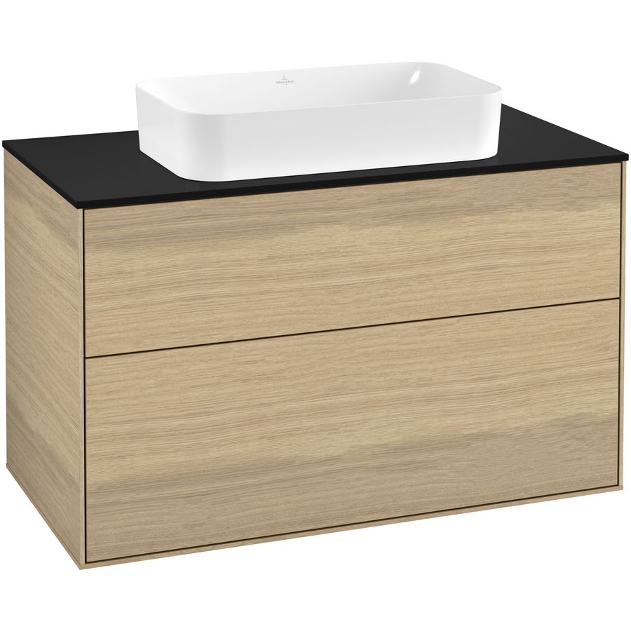 Wastafelonderkast Finion 1000x603x501mm Oak Veneer F23200PC