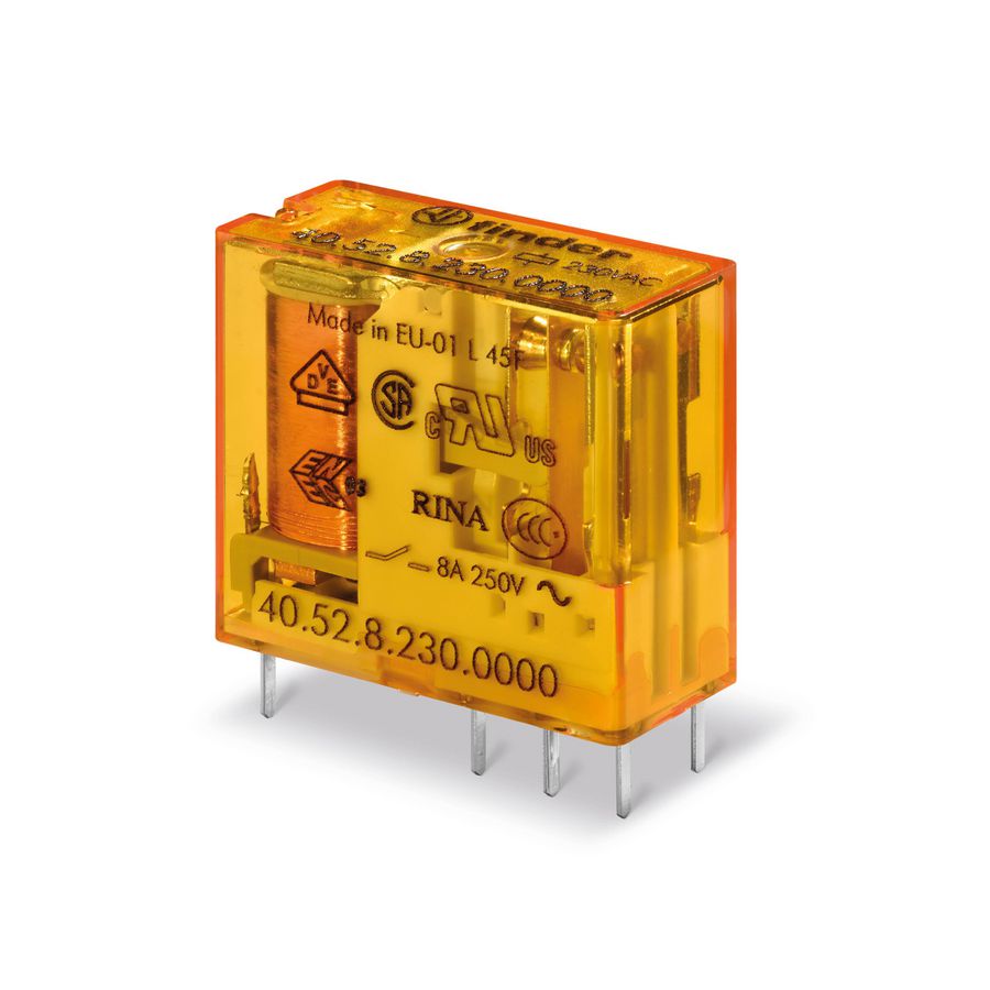 Insteek-/printrelais serie 40 2W 8A 230VAC