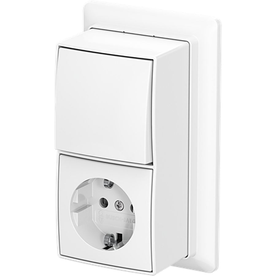 Combinatie ra kv wis+plaat opb b-AP+ alpine wit