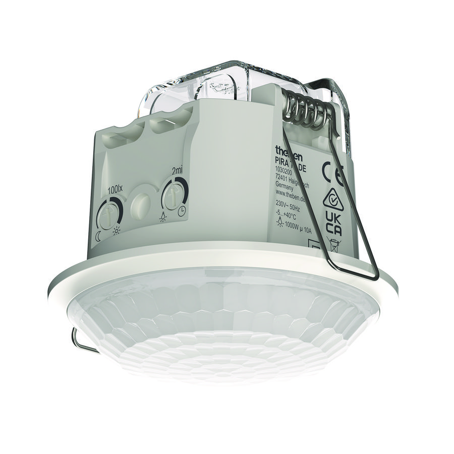 Bewegingsmelder PIRA-T 1xlicht plafondinb. DE 360gr. diam.8m