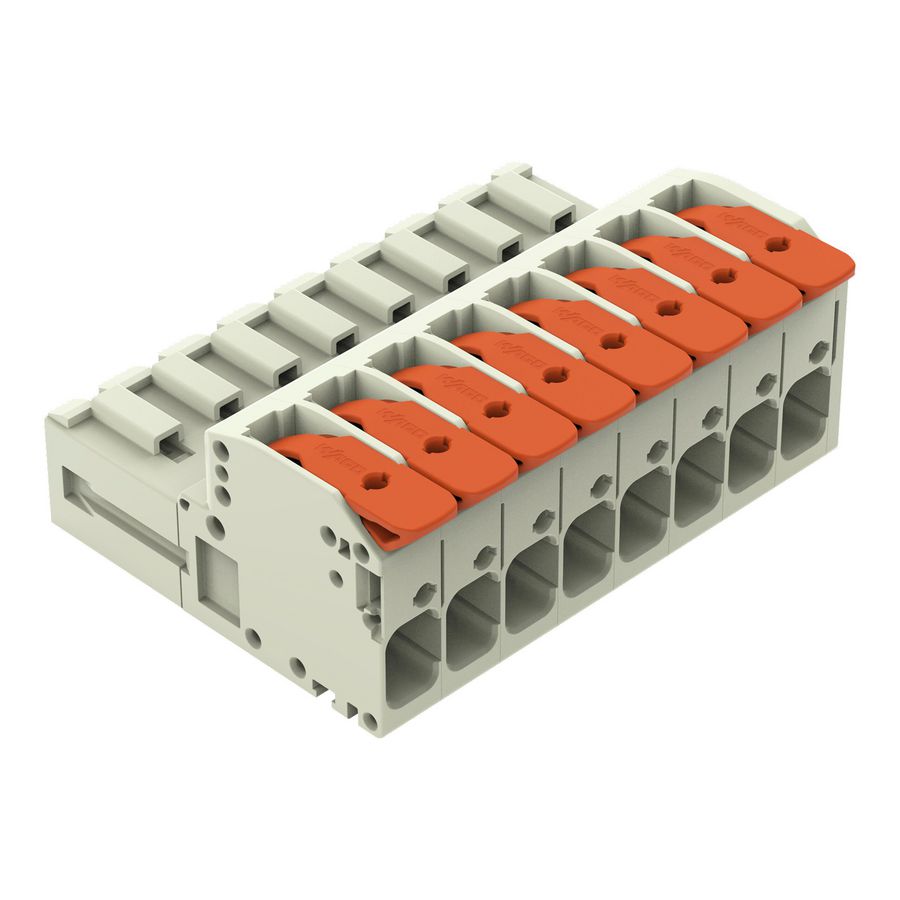 1-draads male steker Hendel Push-in CAGE CLAMP zwart VVE=12