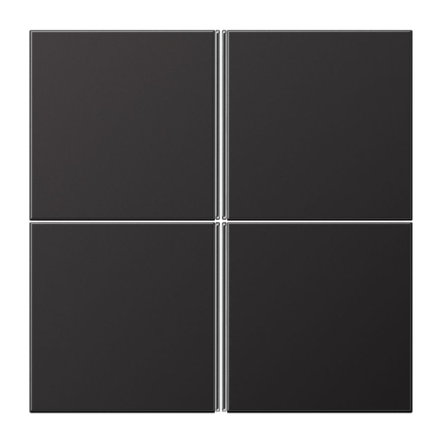 Tastafdekking LS-Dark 4-voudig compleet KNX