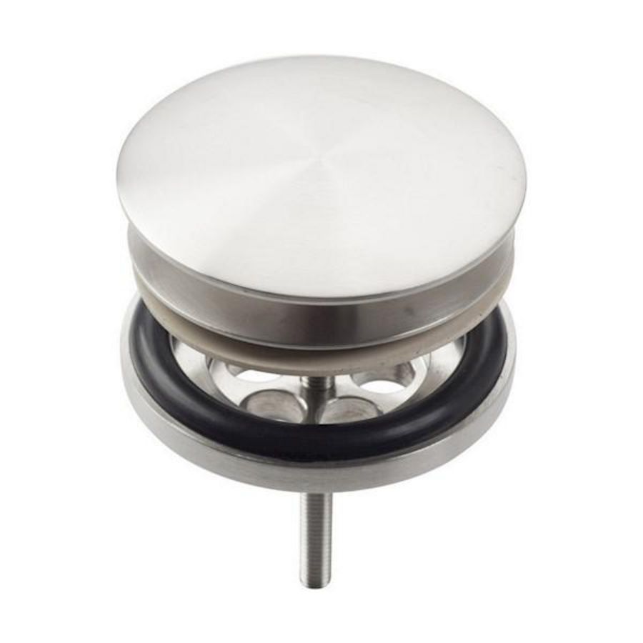 Wash Me afvoerplug 1.1/4" RVS geborsteld afdekplaatje