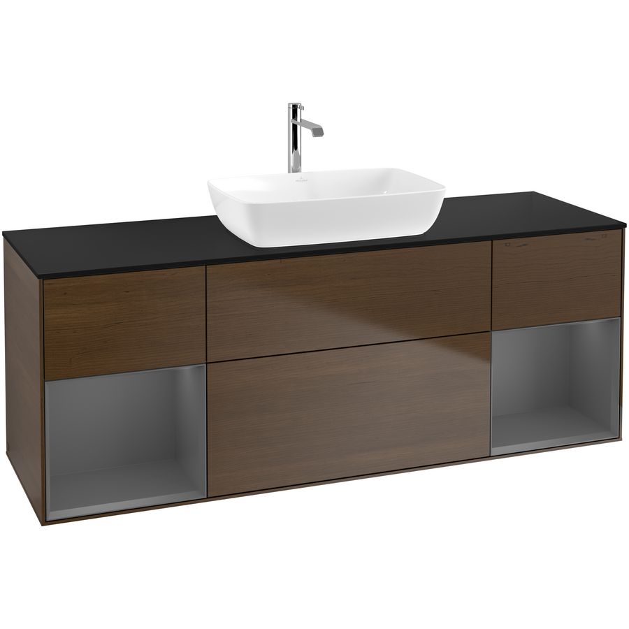 Wastafelonderkast Finion 1600x603x501mm W.Veneer F862GKGN