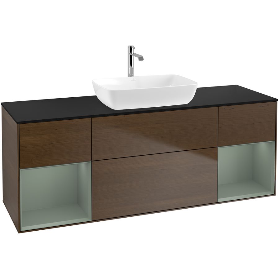 Wastafelonderkast Finion 1600x603x501mm W.Veneer F862GMGN