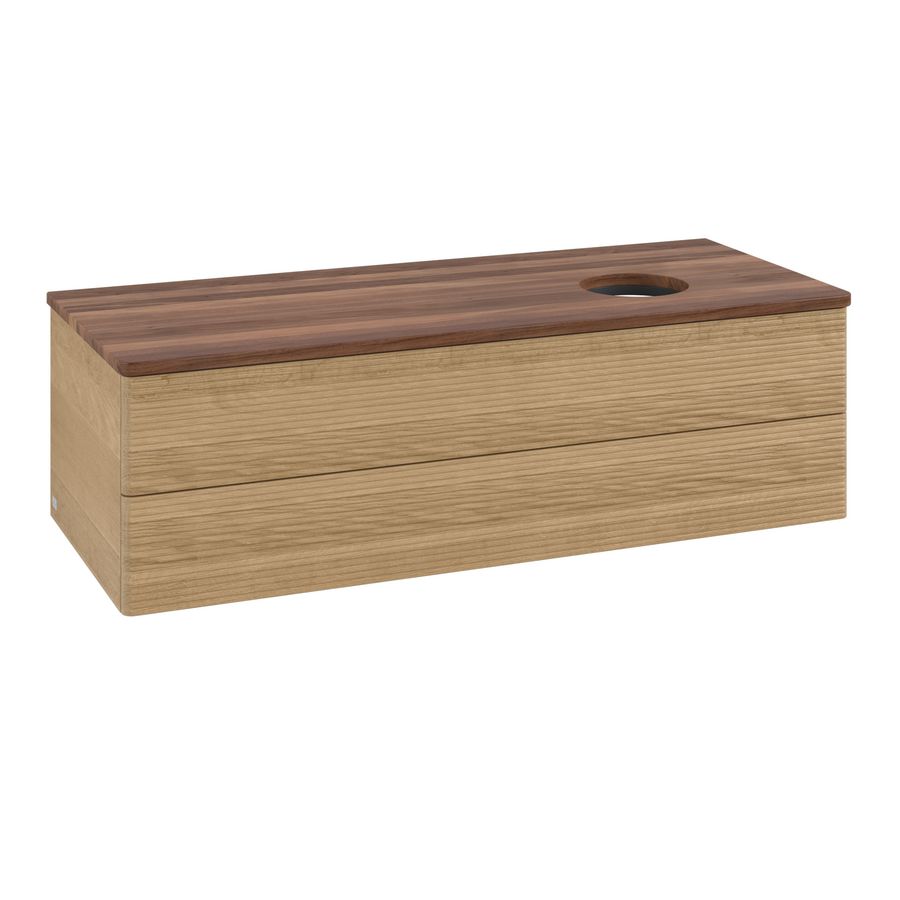 Wastafelonderkast Antao 1200x360x500mm Honey Oak K23112HN