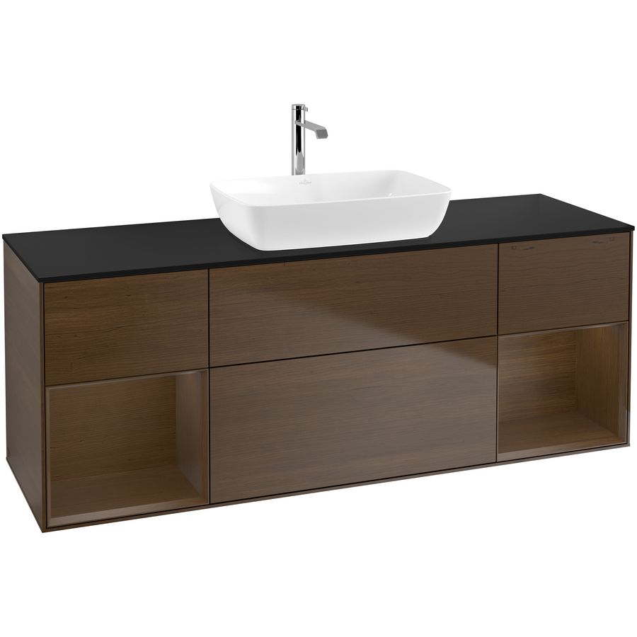 Wastafelonderkast Finion 1600x603x501mm W.Veneer F862GNGN