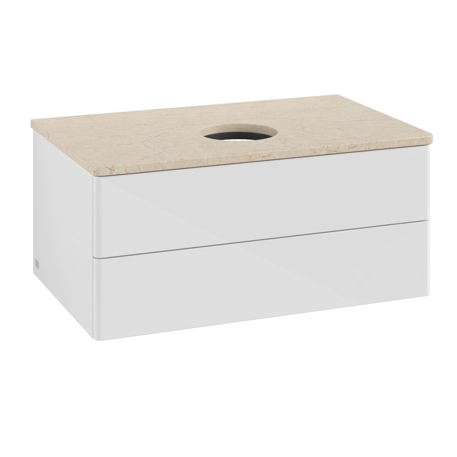 Wastafelonderkast Antao 800x360x500mm G.White.L K19013GF