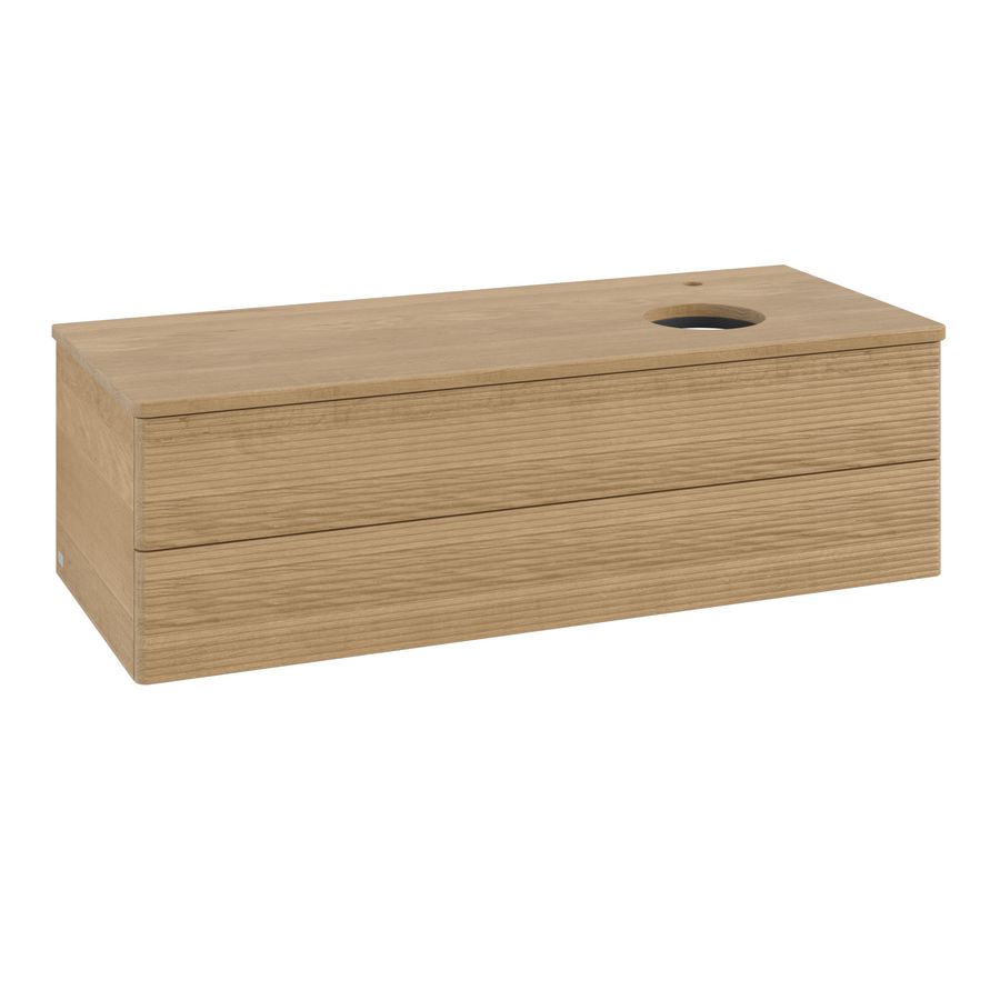 Wastafelonderkast Antao 1200x360x500mm Honey Oak K23151HN