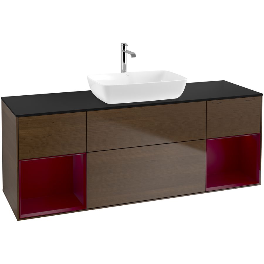 Wastafelonderkast Finion 1600x603x501mm W.Veneer F862HBGN