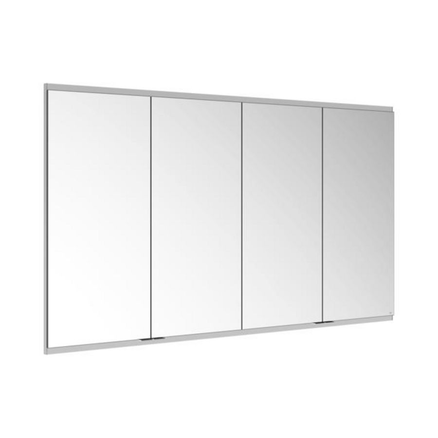 Spiegelkast/onverl. wandinb./2wcd/2usb/1700x900x160mm zilv