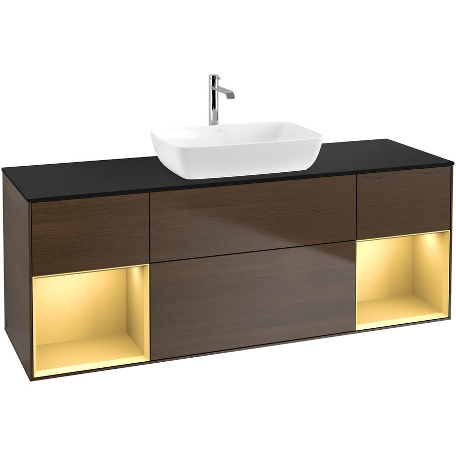 Wastafelonderkast Finion 1600x603x501mm W.Veneer F862HFGN