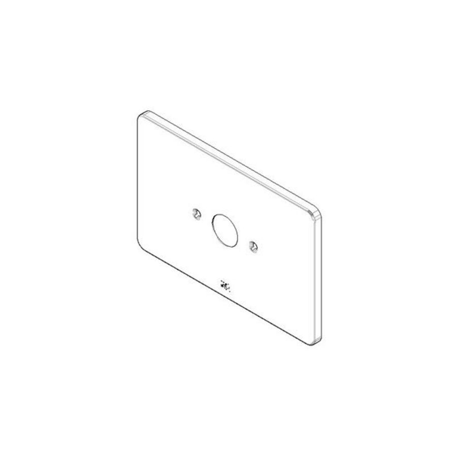 Rozet z.omst. 190x120x9mm chr