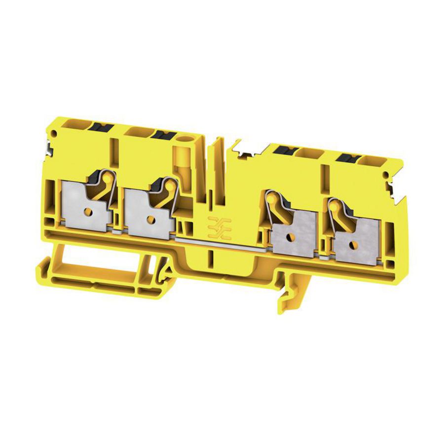 Doorvoerklem zwart/geel 6mm² 41A 800V 2881530000 VVE=50