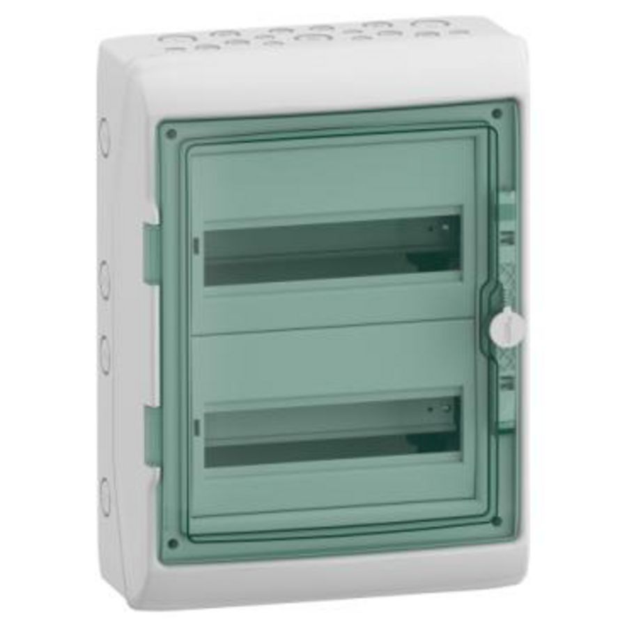 Verdeler DINrail componenten 2x12 modulen aarde verdeel