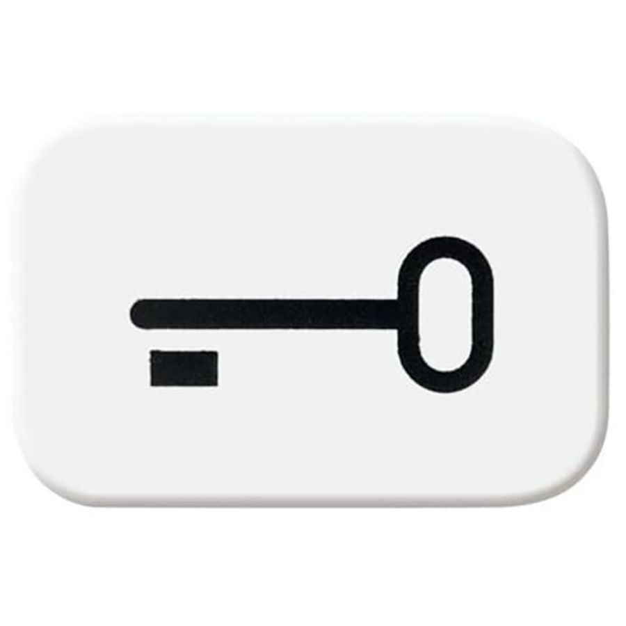Sleutelsymbool voor bedieningswip R-alpinwit