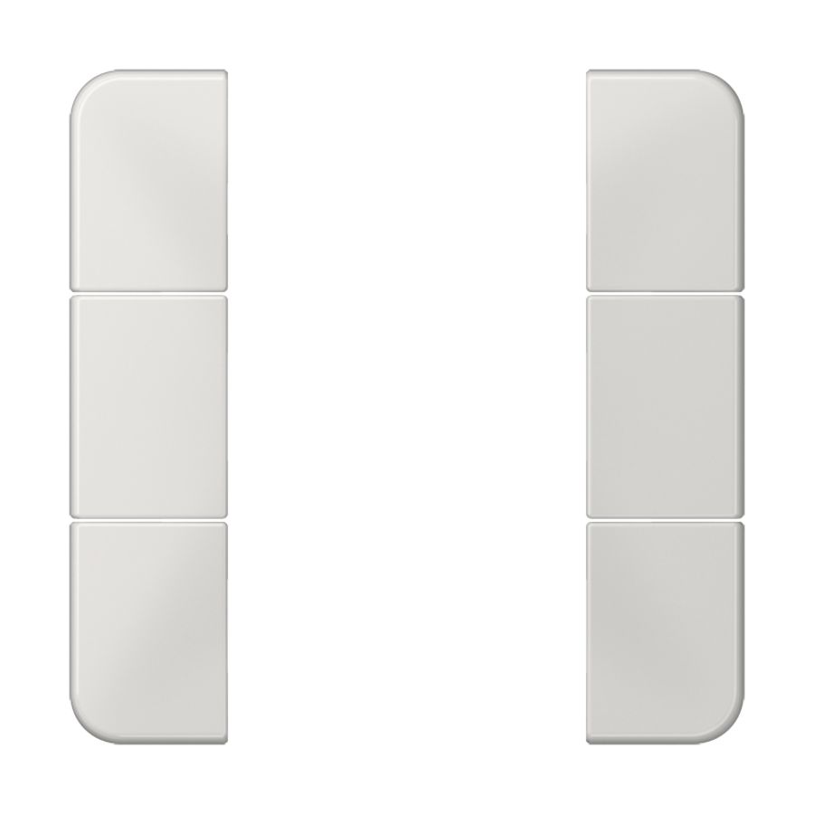 Tastafdekking compleet 3-voudig CD500 lichtgrijs KNX