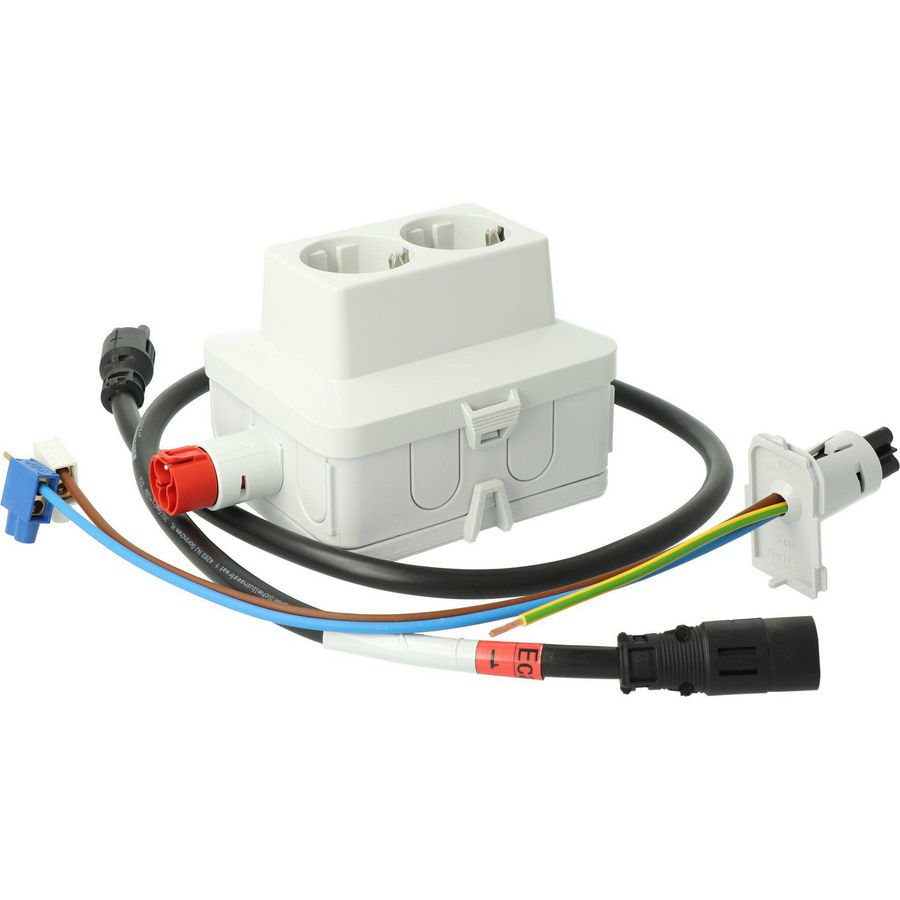 Wandcontactdoos set AW 2-voudig