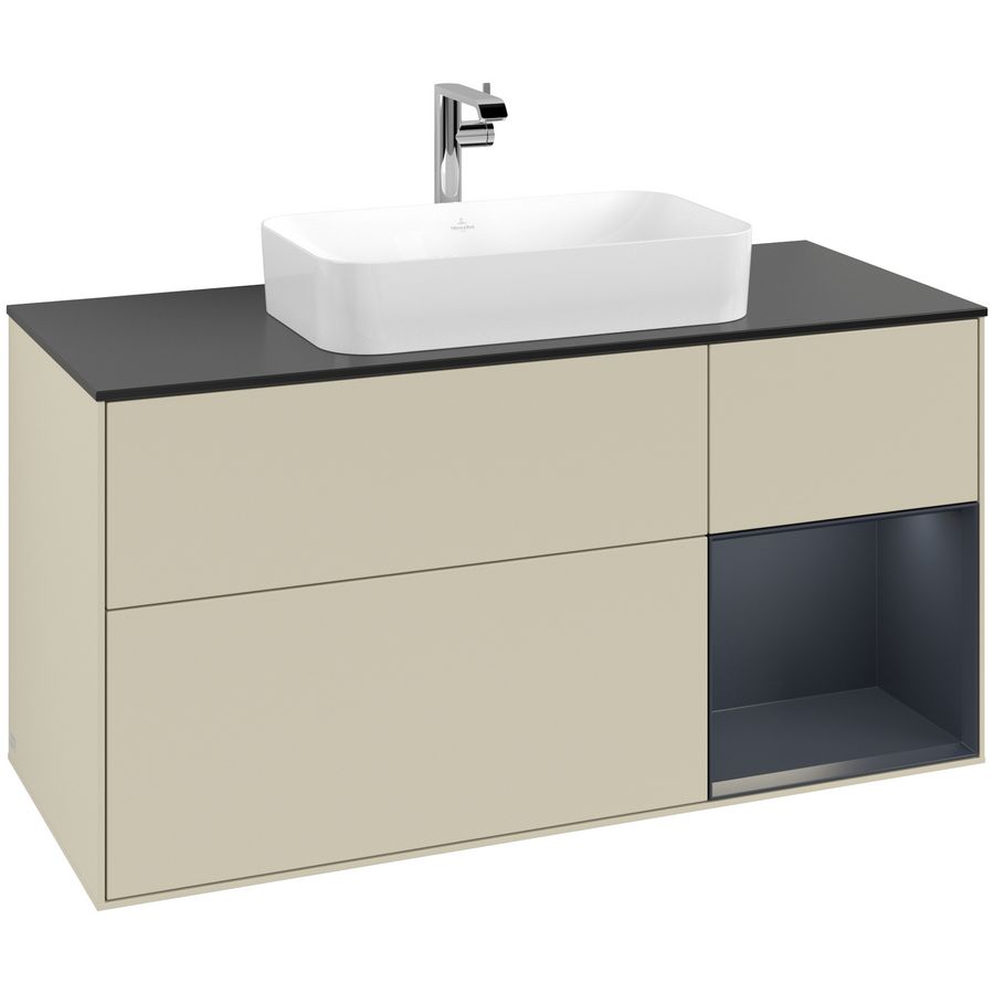 Wastafelonderkast Finion 1200x603x501mm S.Grey Matt Lacquer F302HGHJ