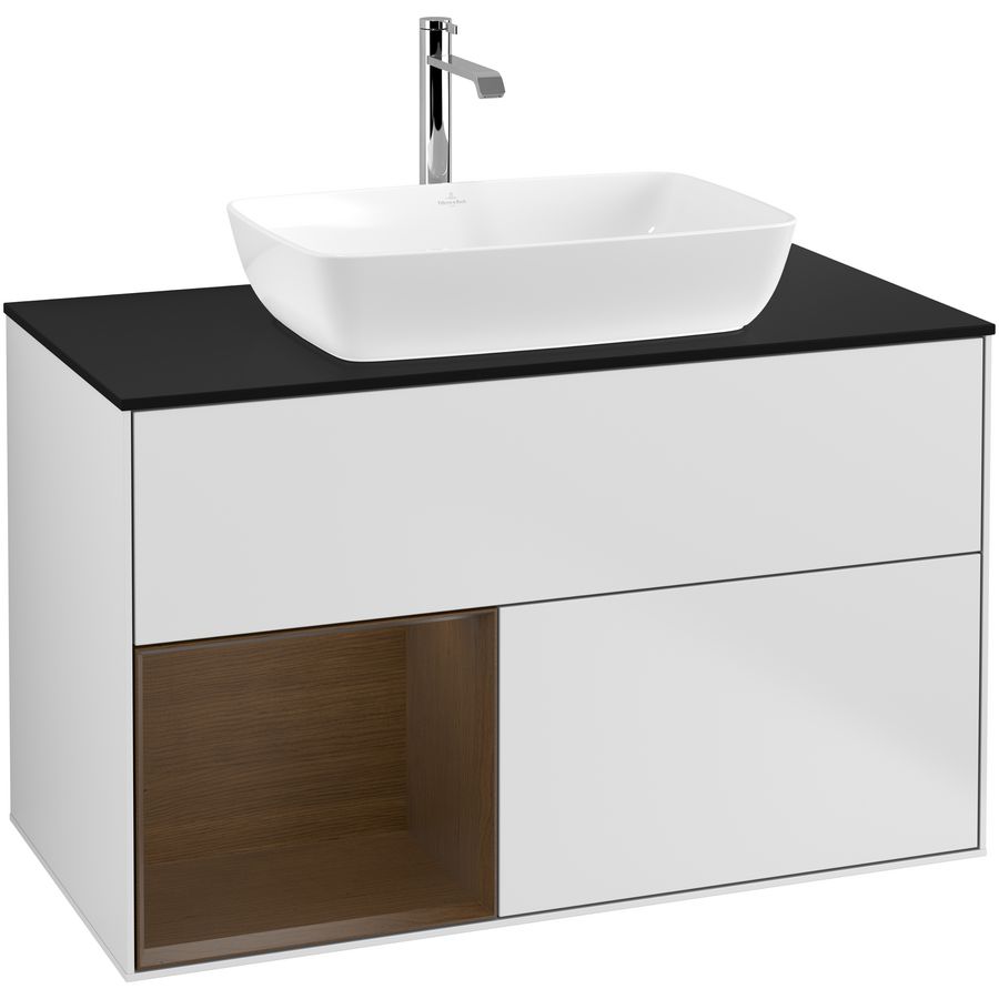 Wastafelonderkast Finion 1000x603x501mm White Matt Lacquer F772GNMT
