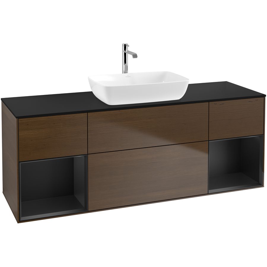 Wastafelonderkast Finion 1600x603x501mm W.Veneer F862PDGN