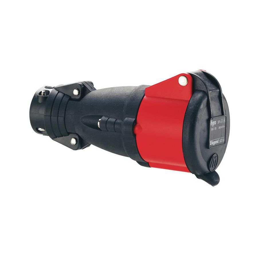 Koppelcontactstop 400V 16A 4-polig IP44 rubber Hypra