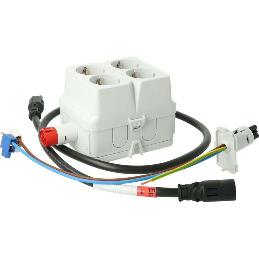 Wandcontactdoos set AW 4-voudig