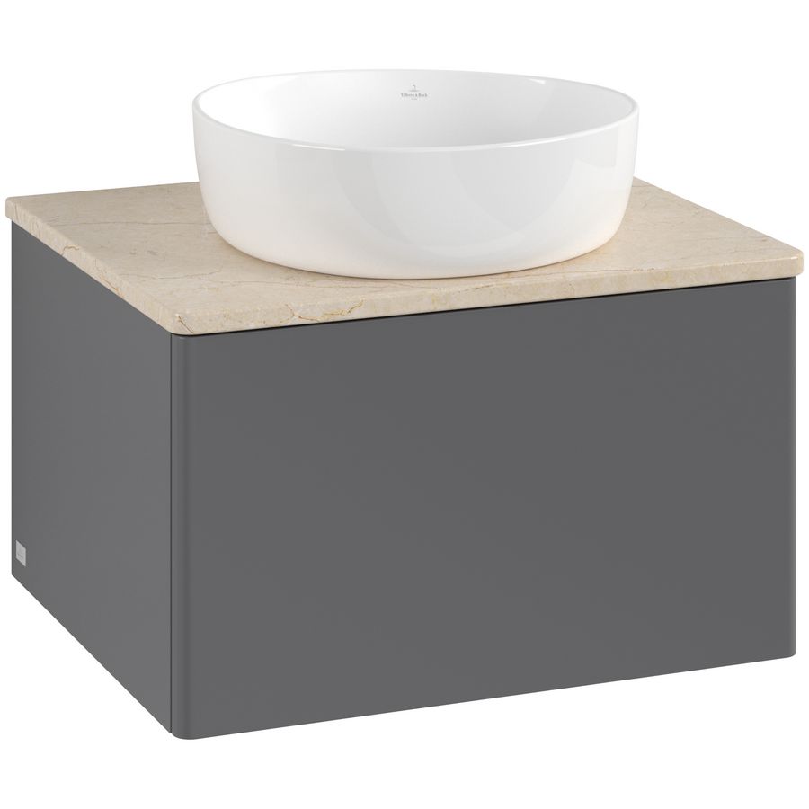 Wastafelonderkast Antao 600x360x500mm Antr. Matt Lacquer L29013GK