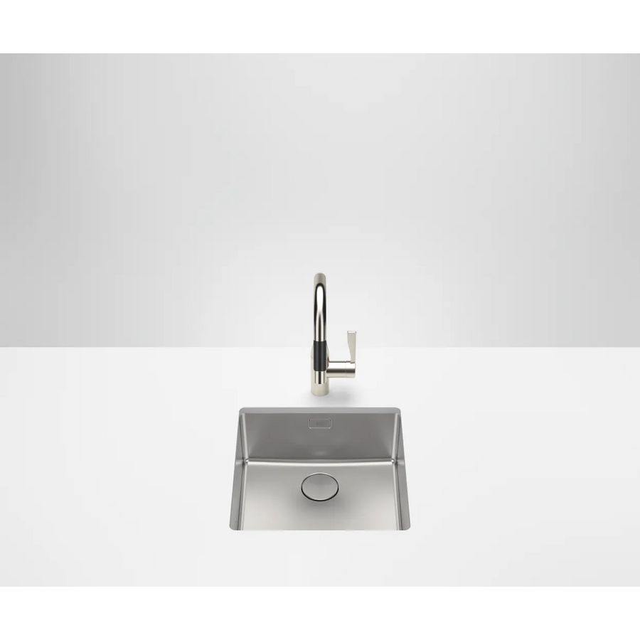 Enkele spoelbak-RVS gebor