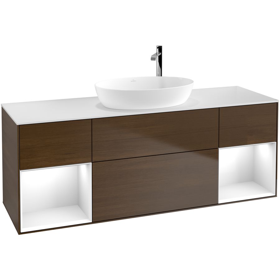 Wastafelonderkast Finion 1600x603x501mm W.Veneer F981GFGN